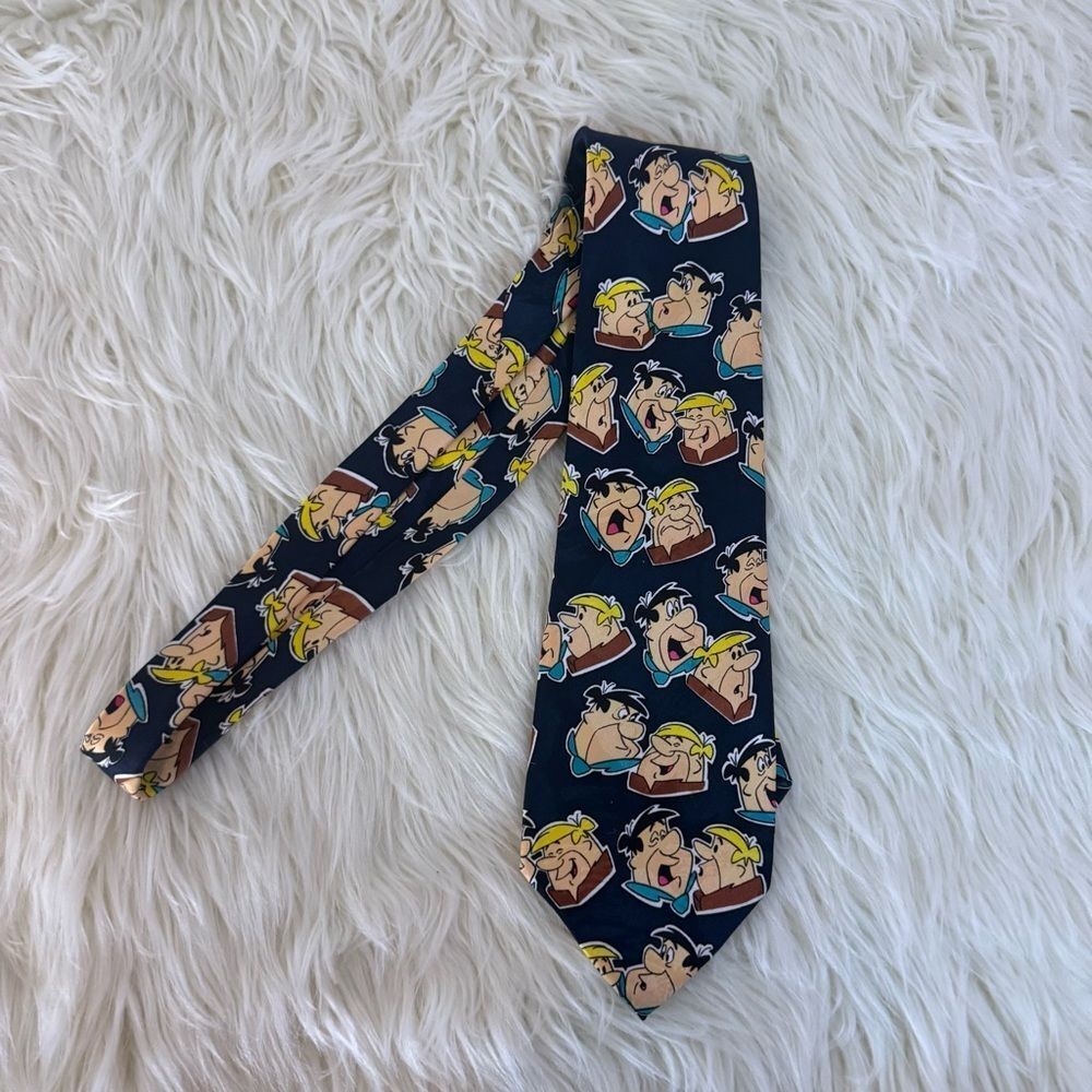 Vintage 1993 Flintstones tie